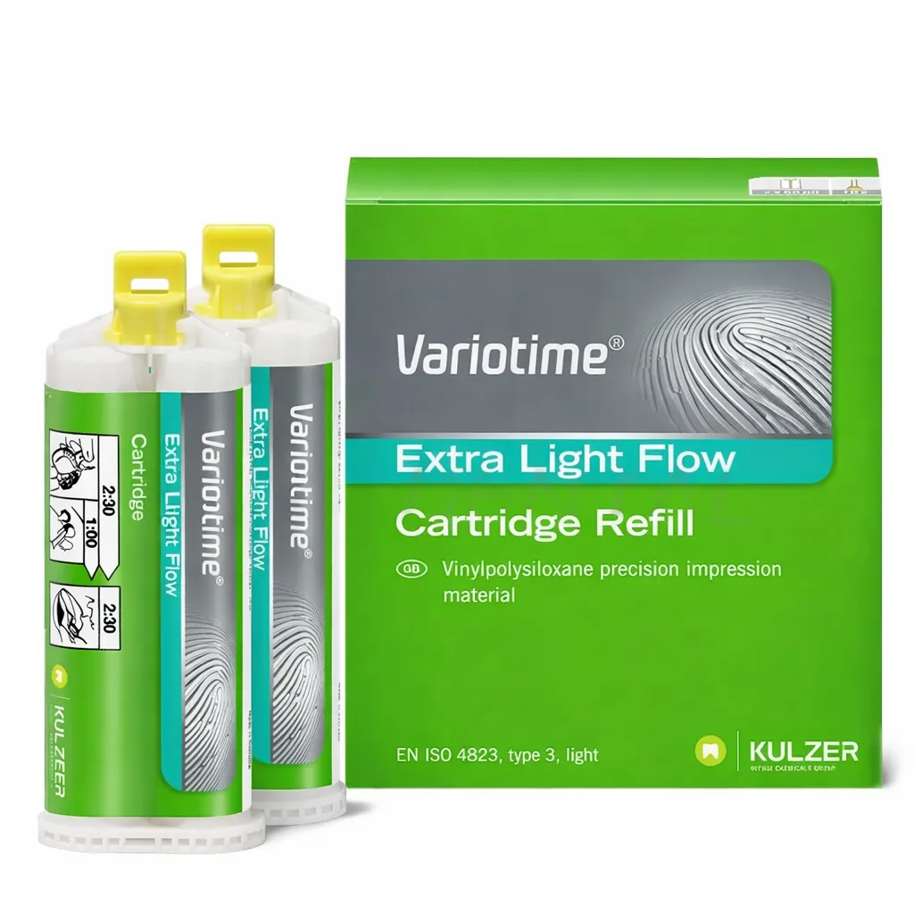 KULZER VARIOTIME EXTRA LIGHT FLOW A-Tipi Silikon Ölçü Elde Tabancada Karışan 2*50 ml Kartuş