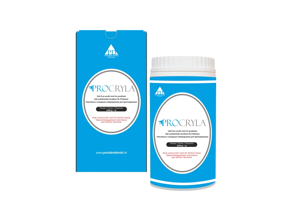 PRESIDENT DENTAL PROCRYLA SOĞUK AKRİLİK TOZ (1 KG)