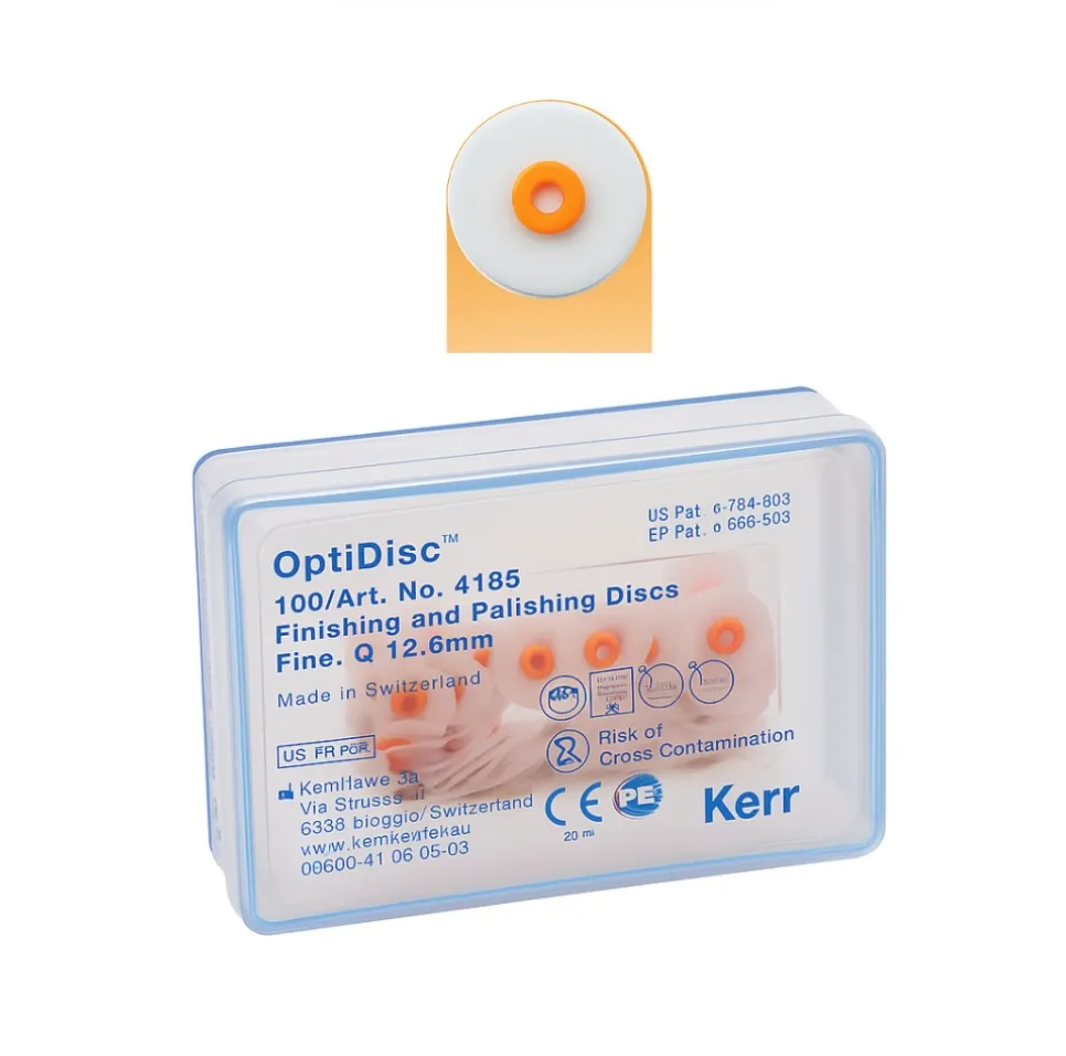 KERR OPTIDISC BİTİM VE CİLA / PARLATMA DİSKLERİ İNCE (100 ADET) 12.6 MM #4185