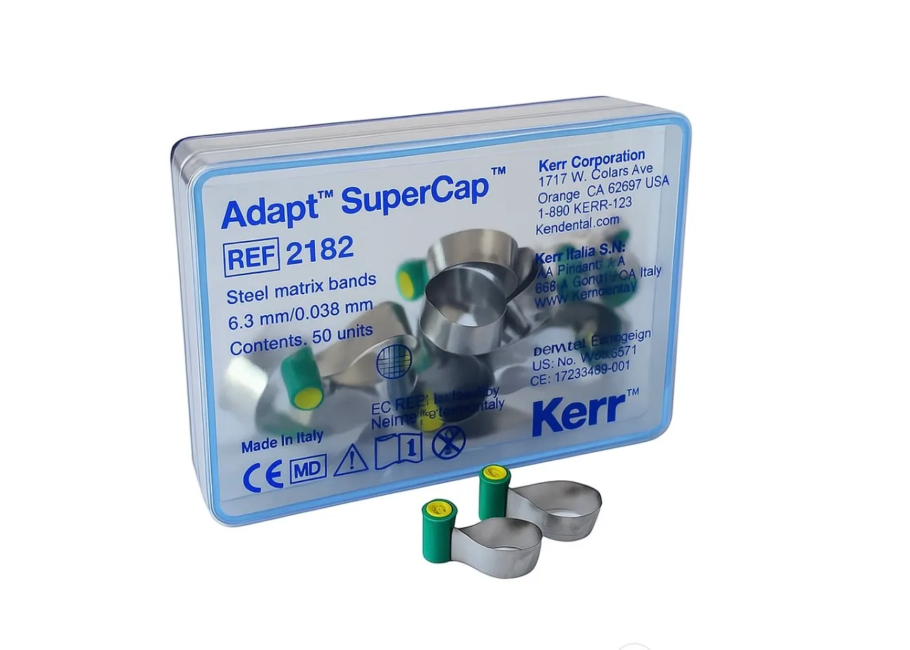 KERR ADAPT SUPERCAP (YEŞİL) 6.3 MM / 0.038 MM (50 ADET) OTOMATRİS #2182