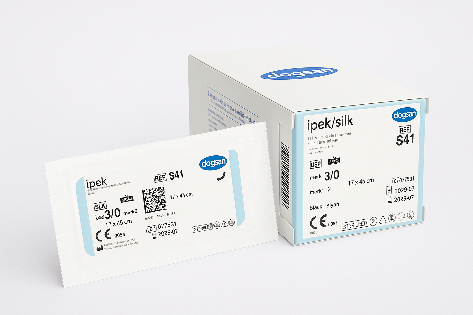 DOĞSAN İPEK/SILK SÜTÜR 10 KUTU (120 ADET)