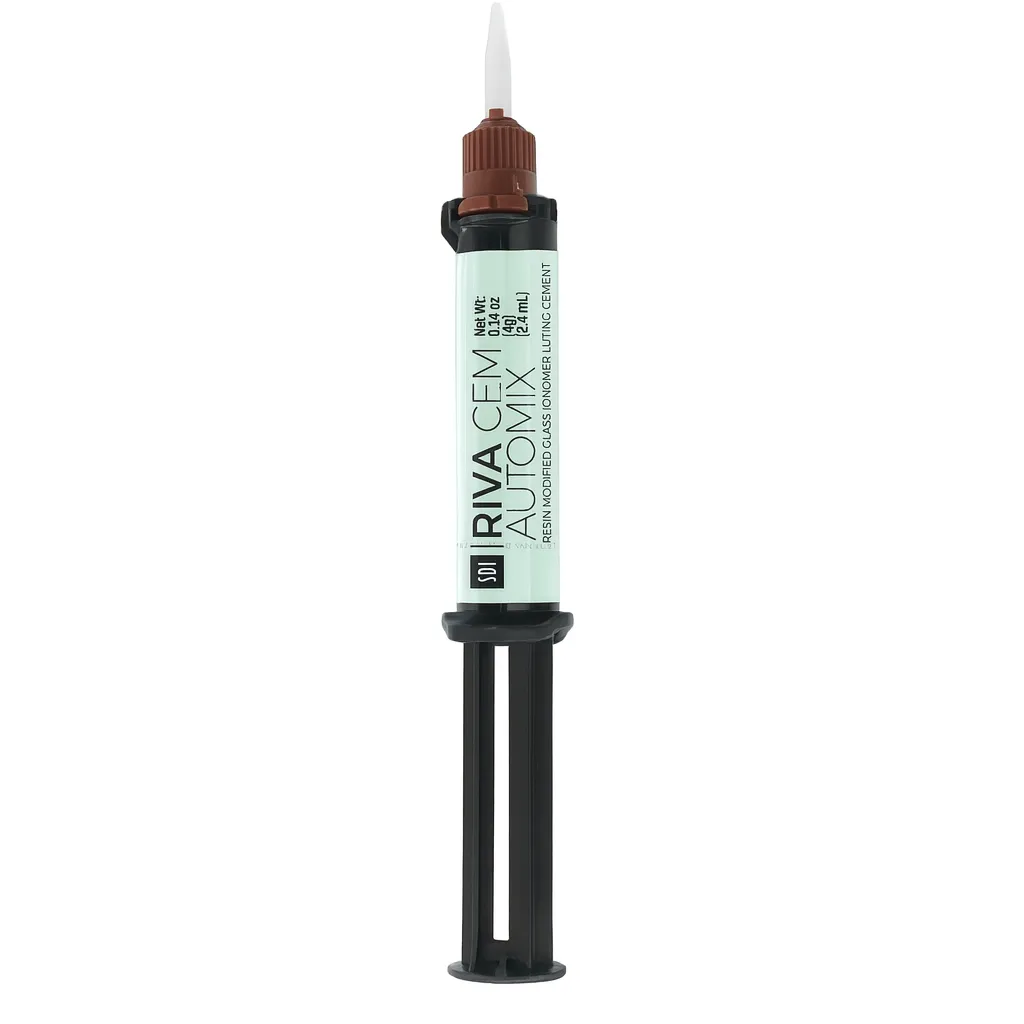 SDI CAM İONOMER YAPIŞTIRMA SİMANI REZİN BAZLI RIVA CEM AUTOMIX 2x4 gr ŞIRINGA