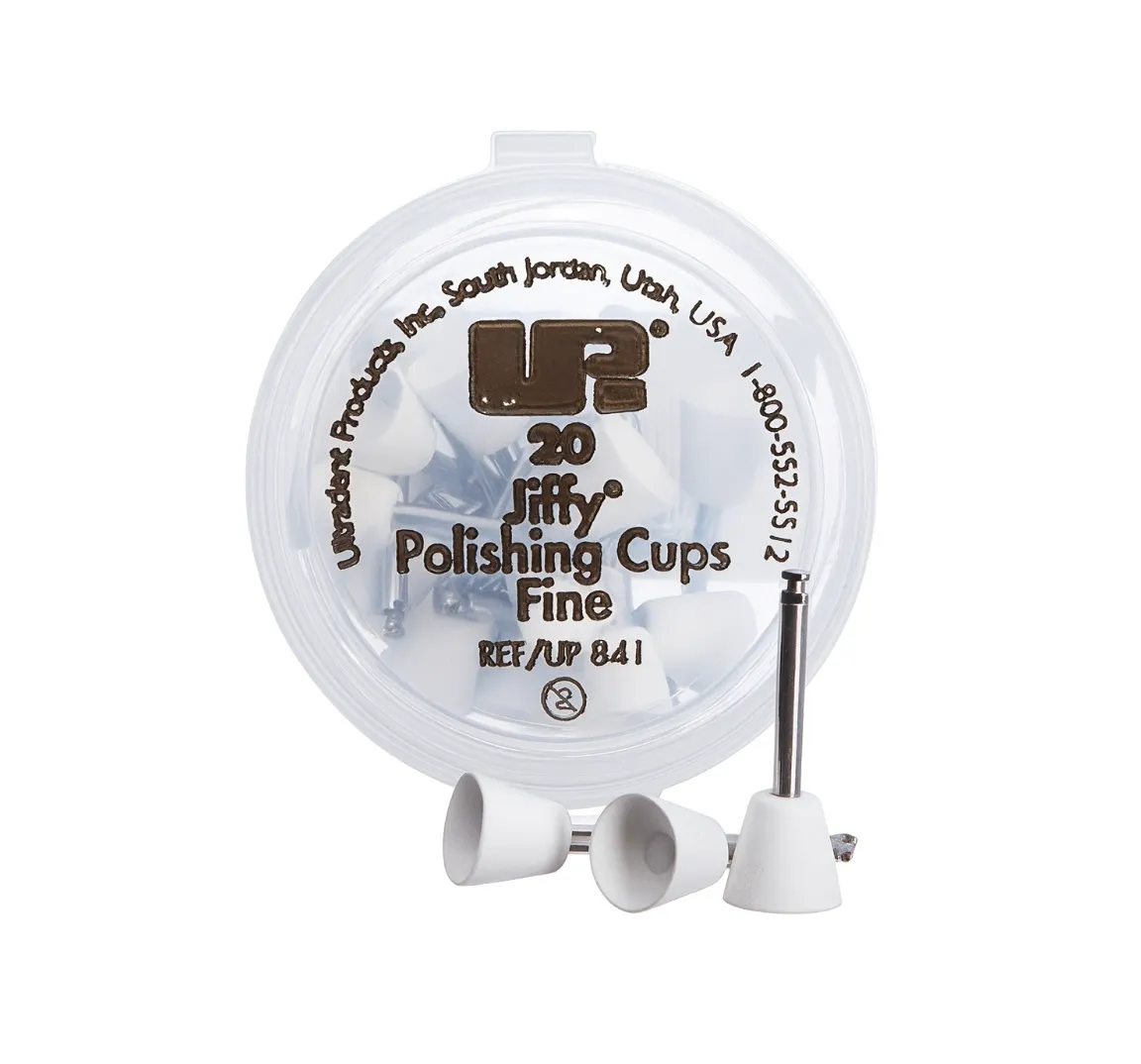 ULTRADENT JIFFY POLISHING CUPS FINE (20 ADET)